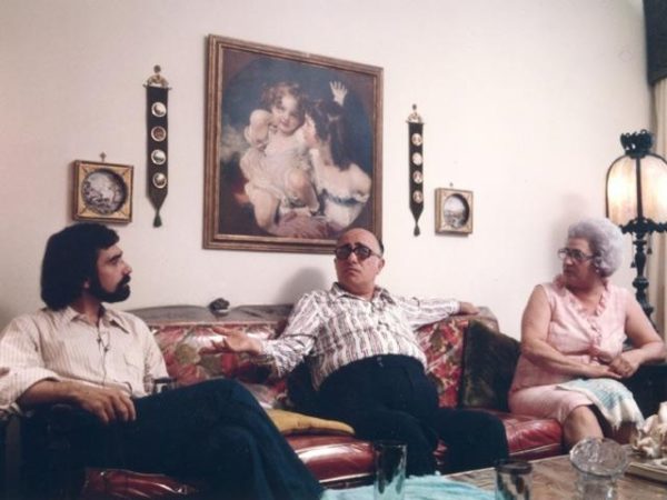 Martin Scorsese con i genitori